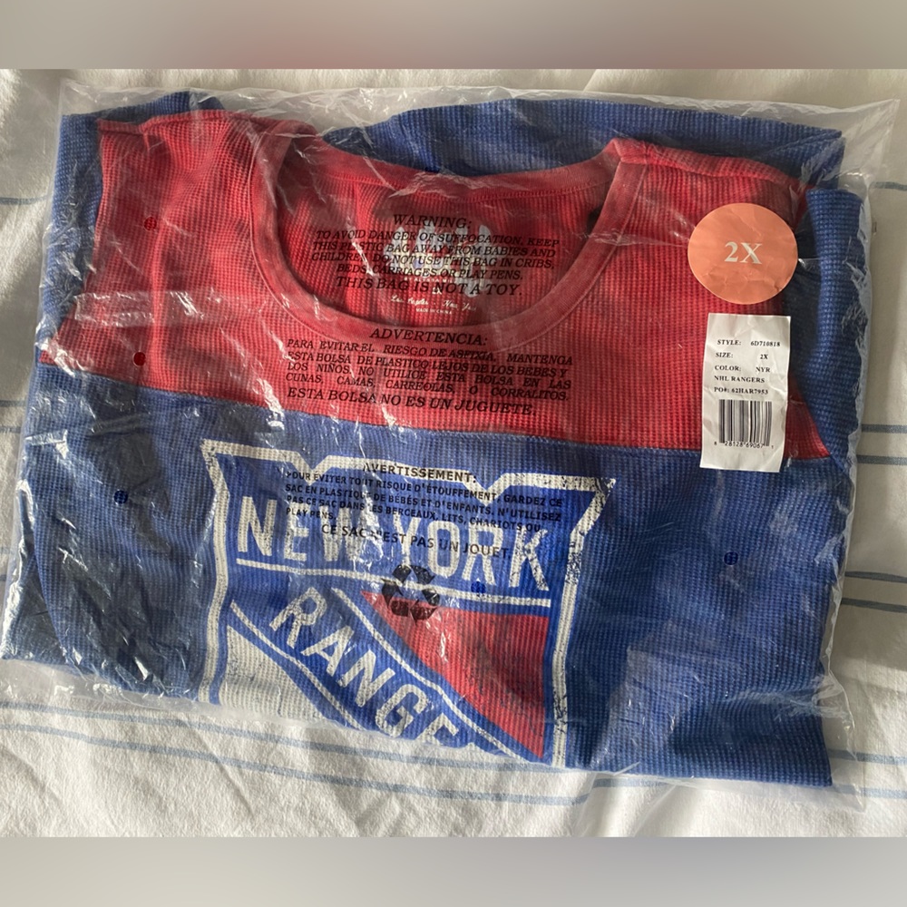 Rangers NHL women’s long sleeve waffle